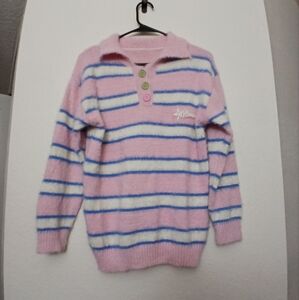 Neverhood Soft Furry Collared Pullover Sweater-Women's M